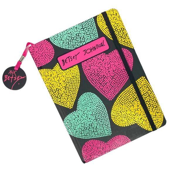 Betsey Johnson Other - Betsey Johnson Dotted Hearts Hardcover Journaling Notebook